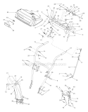 Part Location Diagram of 731-04144 MTD Handle Panel